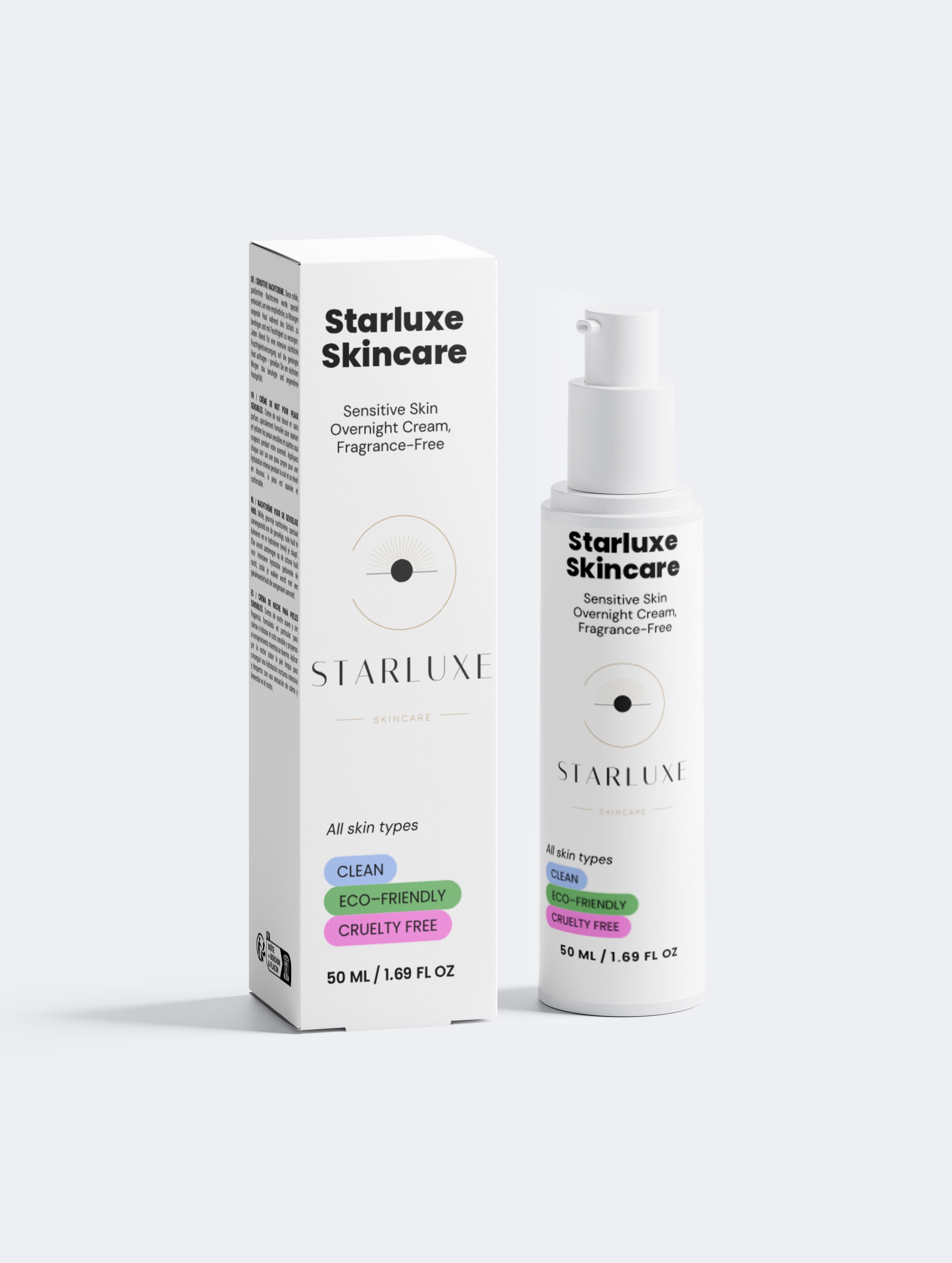 Sensitive Skin Overnight Cream, Fragrance-Free