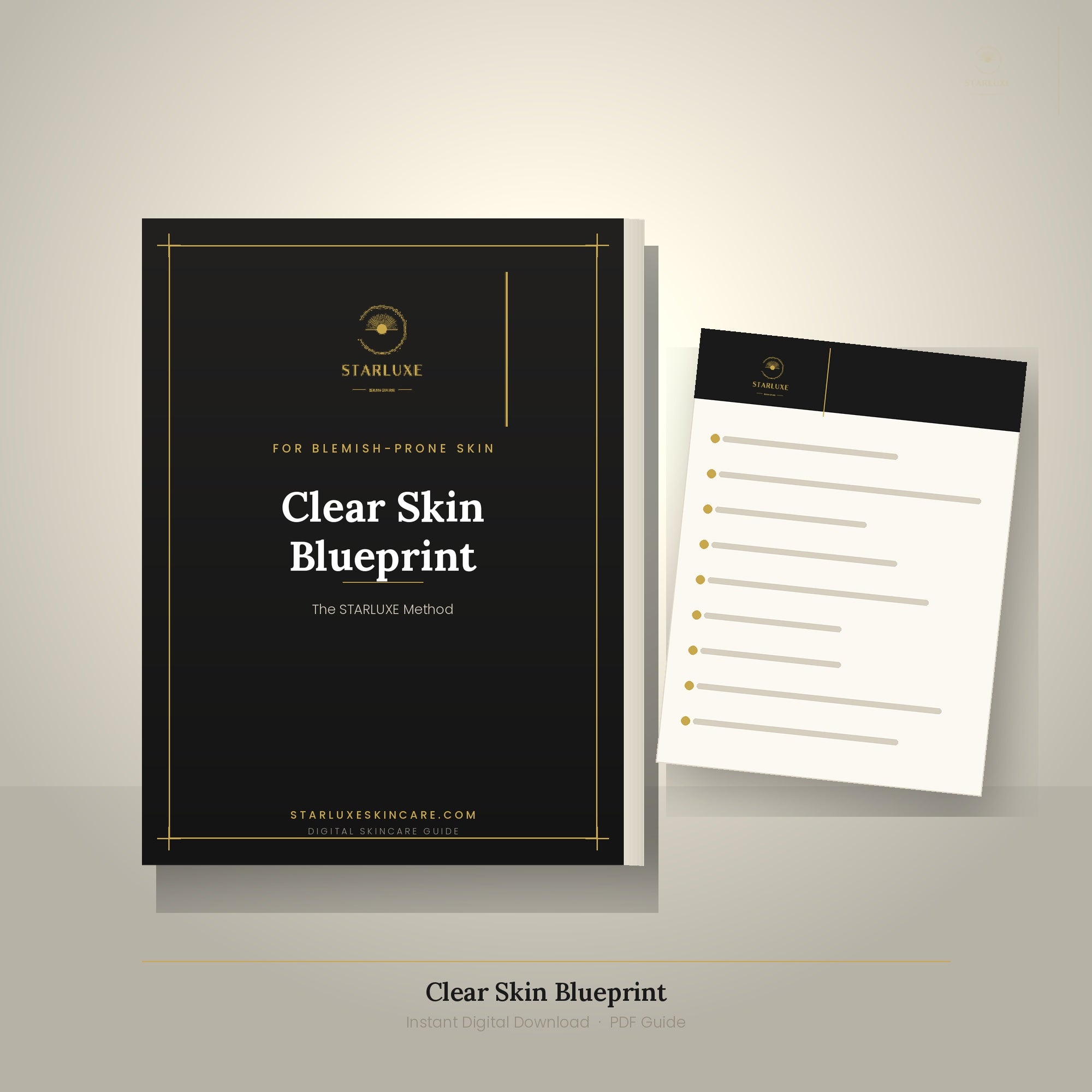 The Clear Skin Blueprint — Acne Routine Guide (Digital Download)